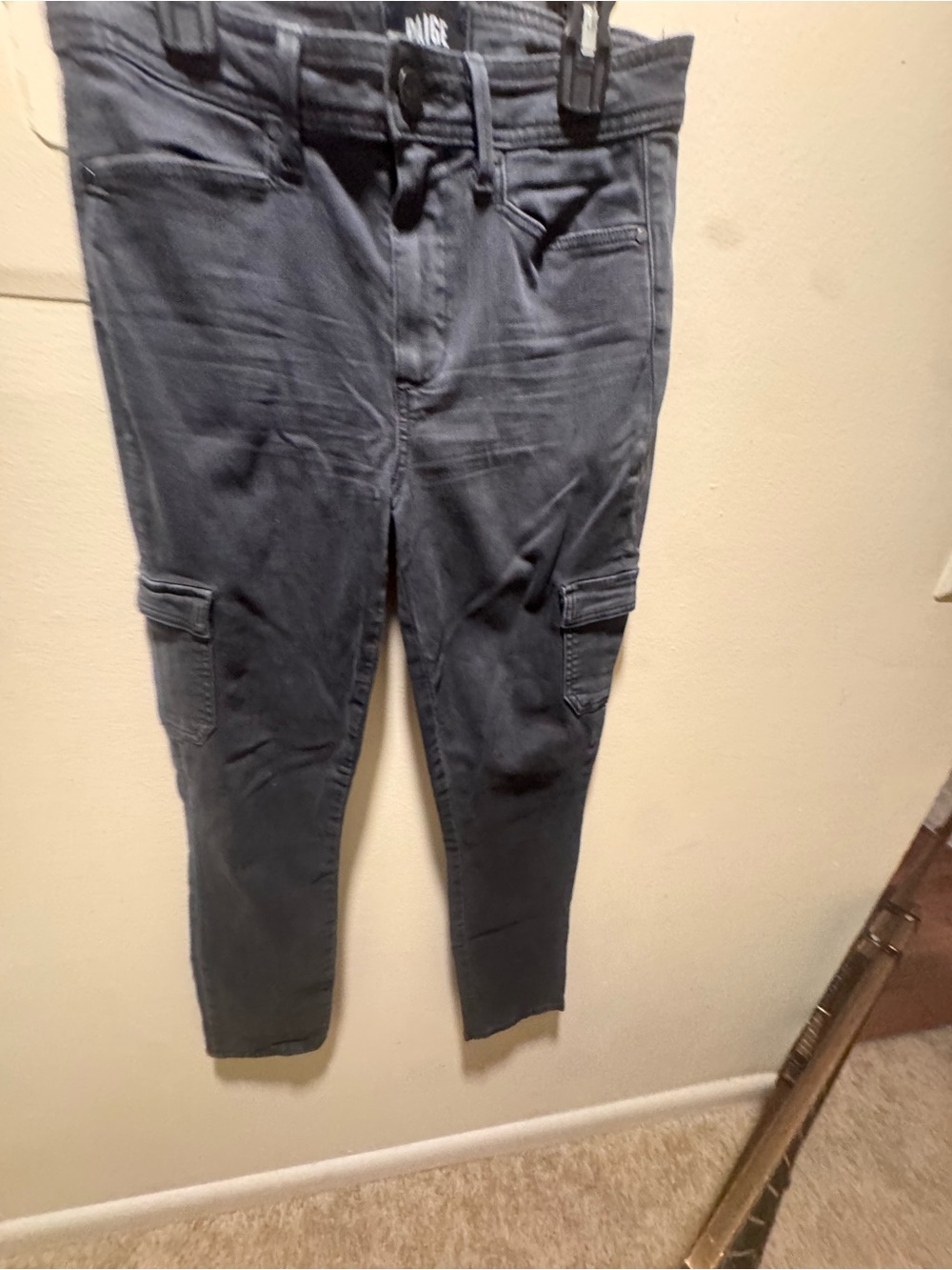 Paige for Women: Smokey Gray Cargo Denim Jogger Pant

Size 27

Sexy & Slim Fit.